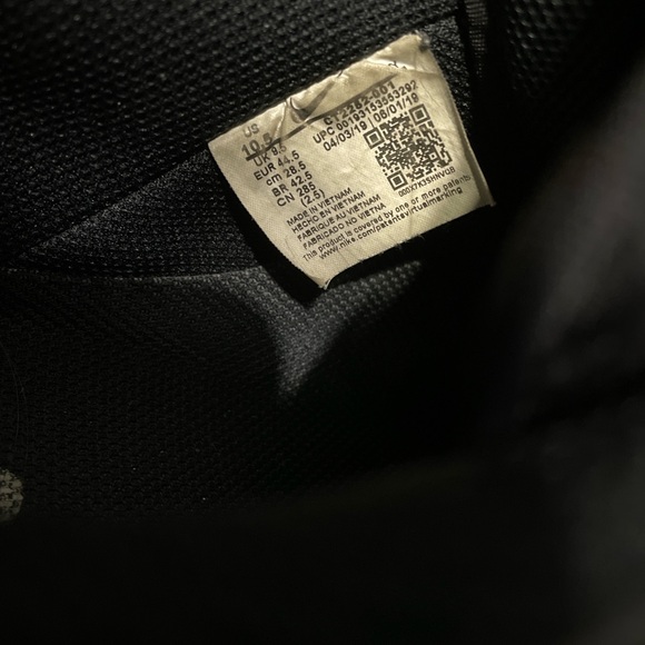 BLACK NIKE AIR FORCE 1 VELCRO SWOOSH - Picture 7 of 7